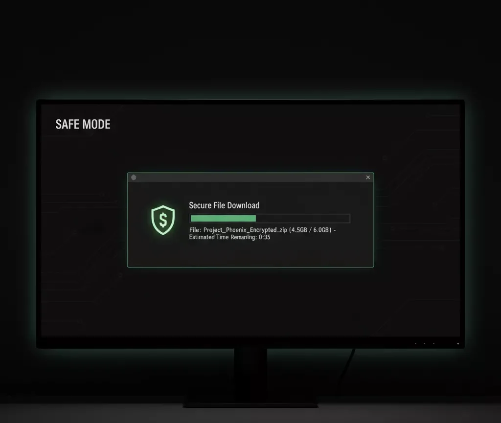 Download File in Safe Mode Without Virus