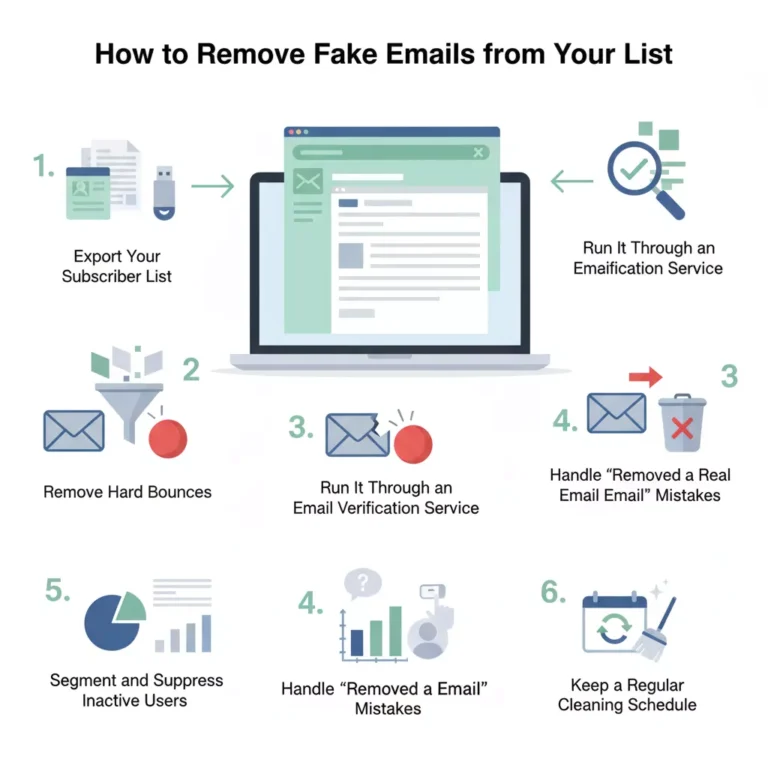 Remove Fake Emails from Your List in 6 Step