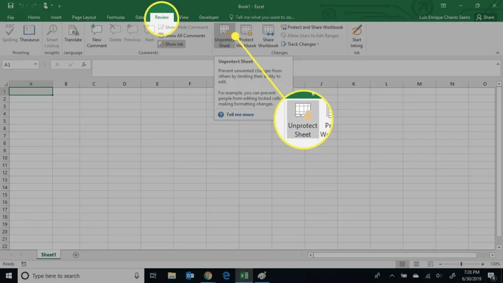 Unprotect or Unlock Excel Workbooks or Sheets