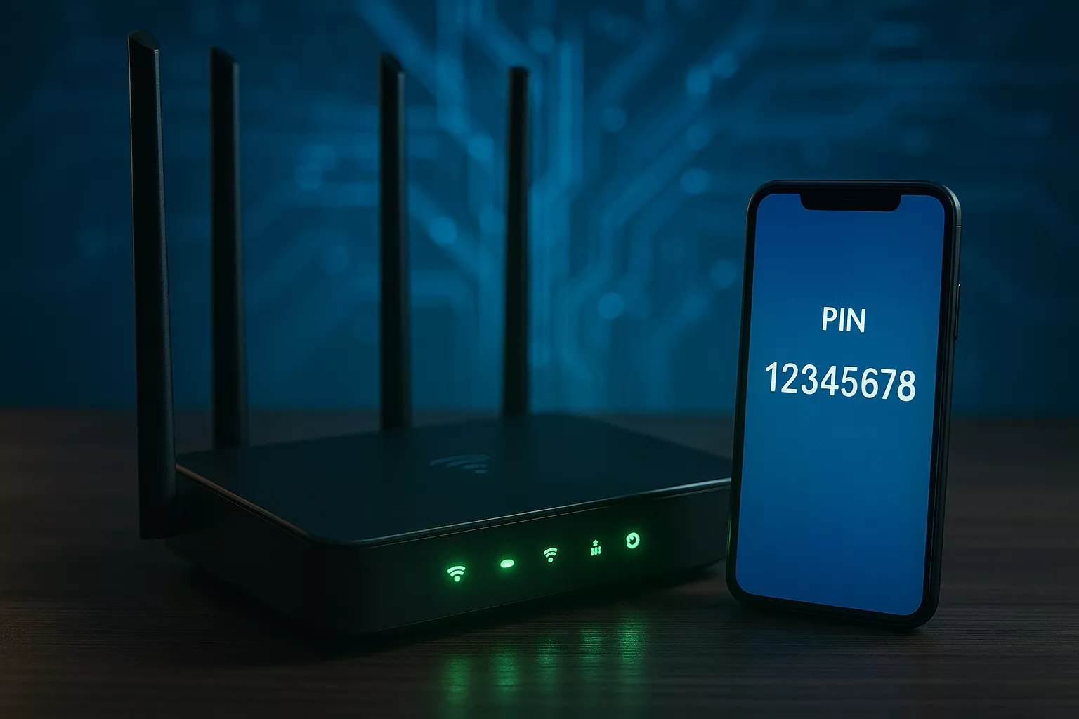 Find 8 Digit PIN for Router